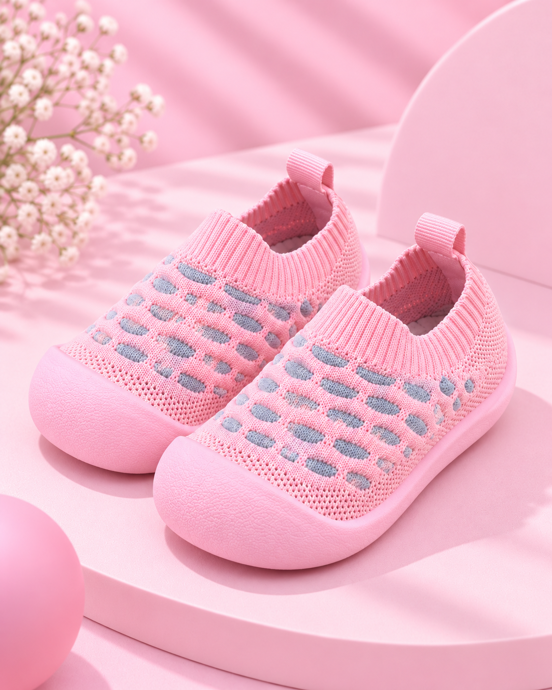 Pink Mesh Shoes