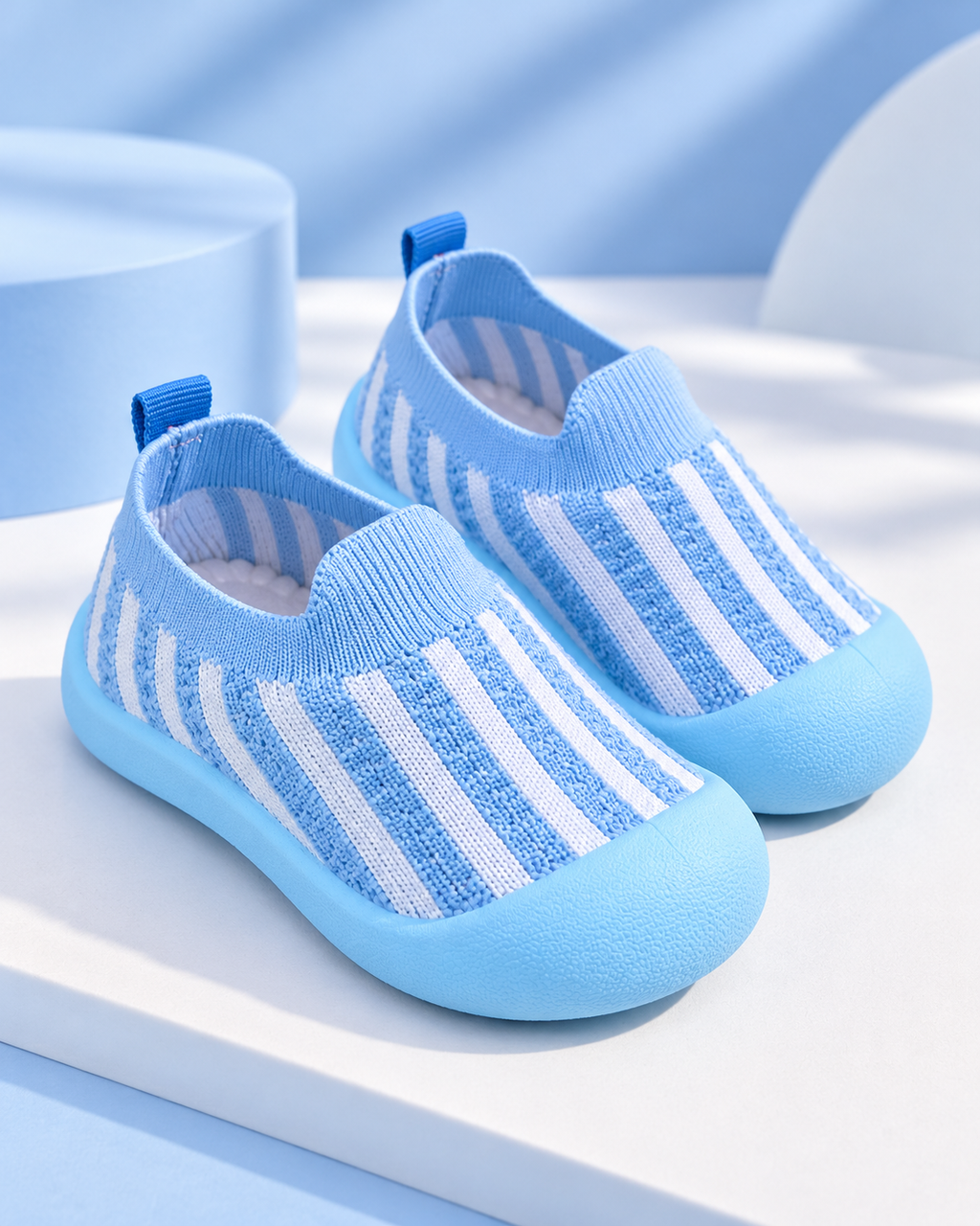 Sky Blue Mesh Shoes