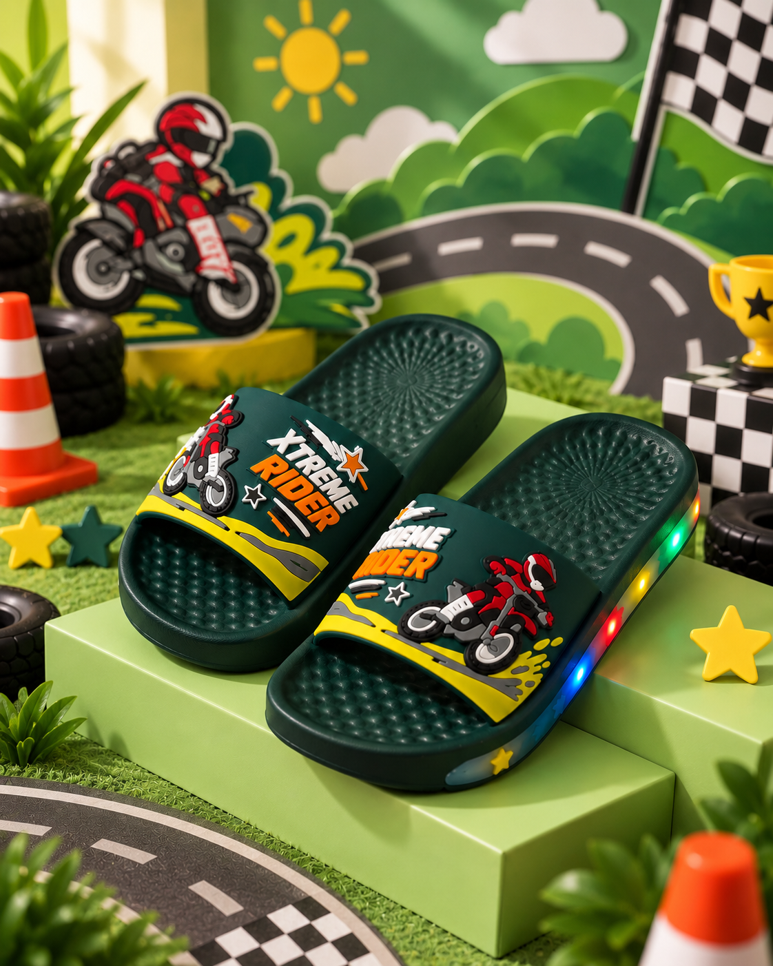 Xtreme Rider Green (With Lights)
